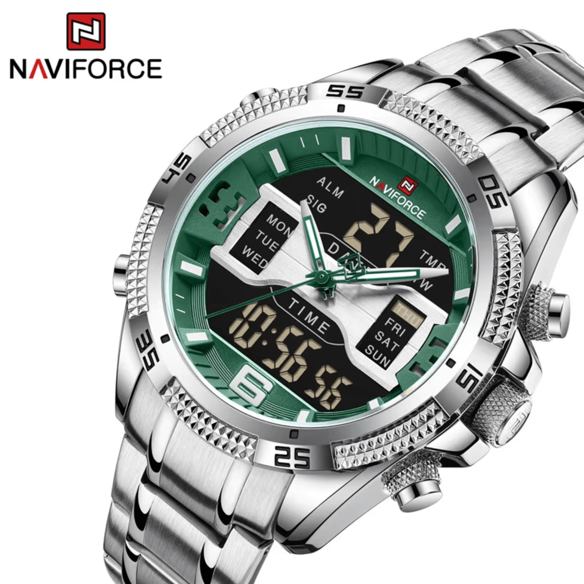 relógio masculino social naviforce centurion viriati